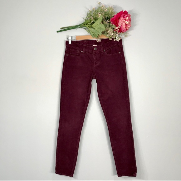 J. Crew Denim - J. Crew | Corduroy Toothpick Ankle Jeans SZ 26